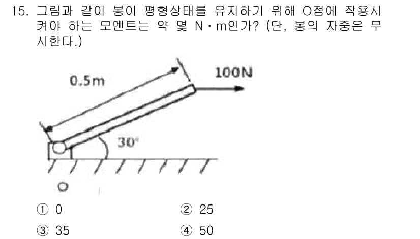 일반기계기사 2019년 15번 - 정답과 핵심 포인트를 검수 중인 기출문제