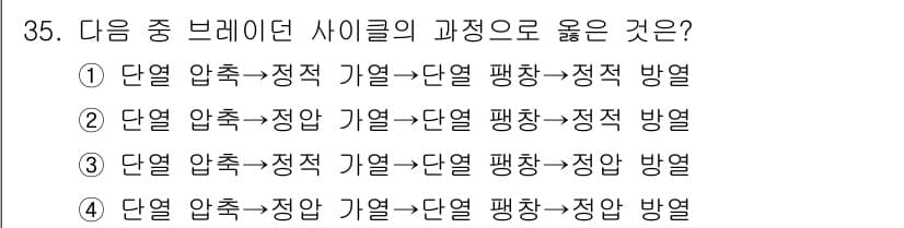 일반기계기사 2019년 35번 - 정답과 핵심 포인트를 검수 중인 기출문제