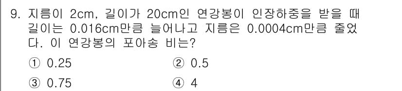 일반기계기사 2019년 9번 - 정답과 핵심 포인트를 검수 중인 기출문제