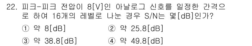 무선설비산업기사 2019년 22번 - 정답과 핵심 포인트를 검수 중인 기출문제