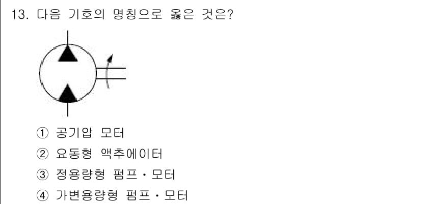 설비보전산업기사 2019년 13번 - 정답과 핵심 포인트를 검수 중인 기출문제