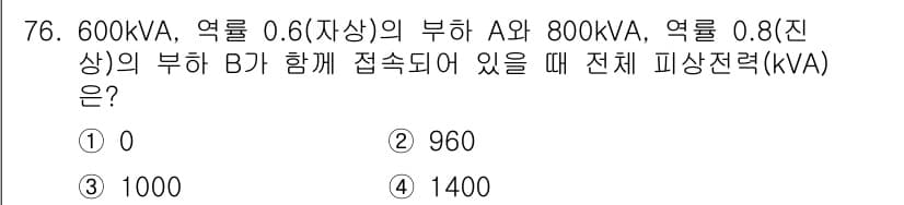 전기공사산업기사 2019년 76번 - 정답과 핵심 포인트를 검수 중인 기출문제