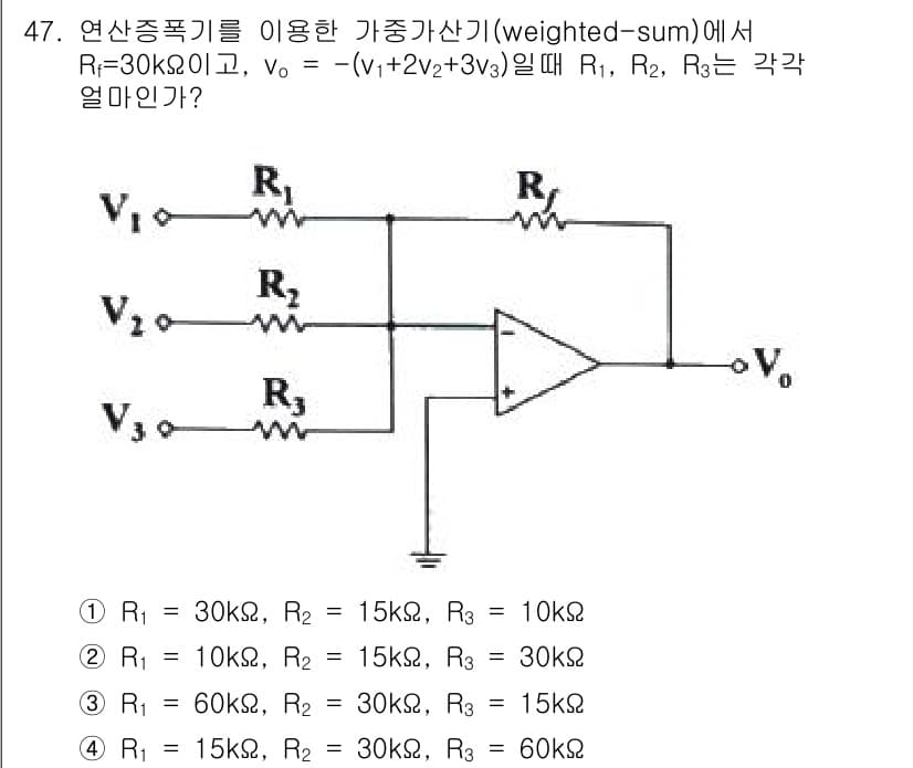 전자기사 2019년 47번 - 정답과 핵심 포인트를 검수 중인 기출문제