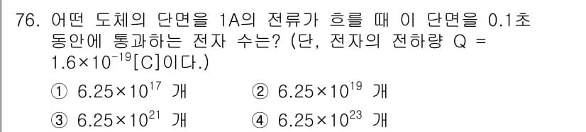 전자기사 2019년 76번 - 정답과 핵심 포인트를 검수 중인 기출문제