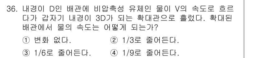 소방설비산업기사(기계) 2019년 36번 - 정답과 핵심 포인트를 검수 중인 기출문제