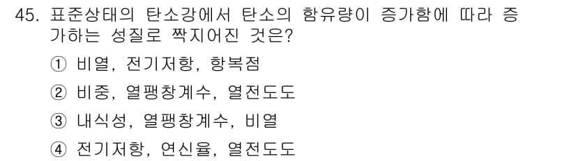 기계설계산업기사 2019년 45번 - 정답과 핵심 포인트를 검수 중인 기출문제