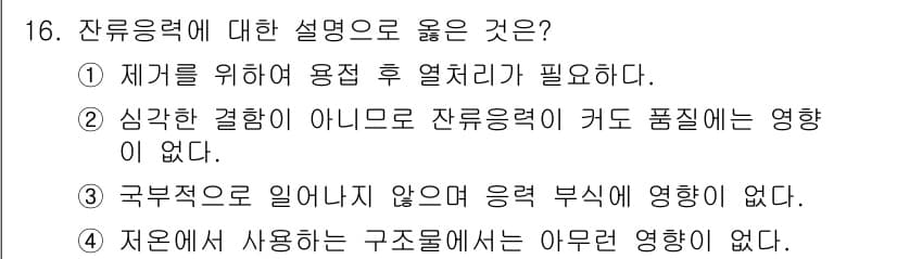 방사선비파괴검사산업기사 2018년 16번 - 정답과 핵심 포인트를 검수 중인 기출문제