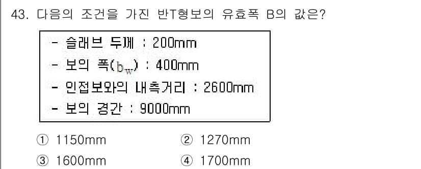 건축산업기사 2019년 43번 - 정답과 핵심 포인트를 검수 중인 기출문제