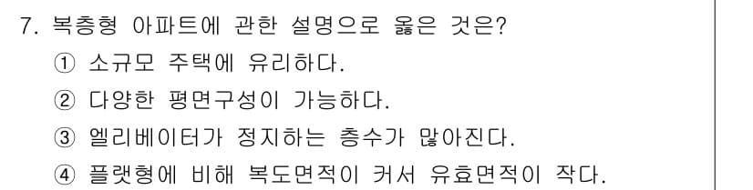 실내건축산업기사 2019년 7번 - 정답과 핵심 포인트를 검수 중인 기출문제