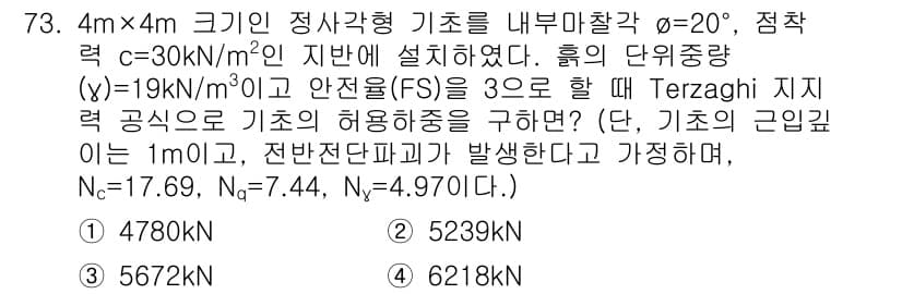 건설재료시험기사 2019년 77번 - 정답과 핵심 포인트를 검수 중인 기출문제