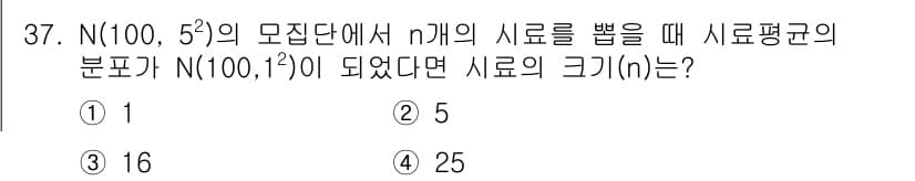 품질경영산업기사 2019년 37번 - 정답과 핵심 포인트를 검수 중인 기출문제