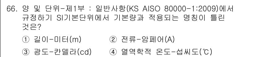 품질경영산업기사 2019년 66번 - 정답과 핵심 포인트를 검수 중인 기출문제