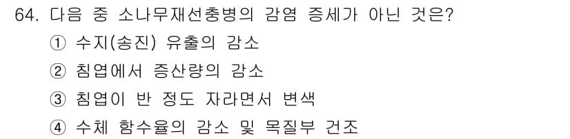조경산업기사 2019년 65번 - 정답과 핵심 포인트를 검수 중인 기출문제