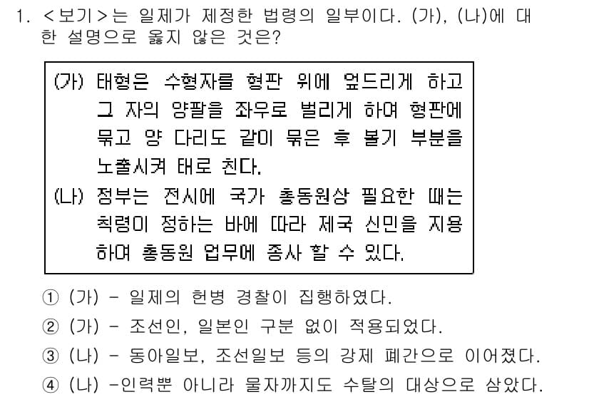 계리직공무원_한국사 2016년 1번 - 정답과 핵심 포인트를 검수 중인 기출문제