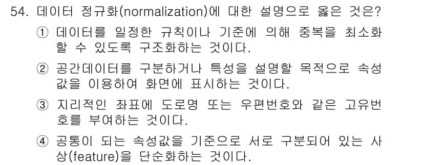측량및지형공간정보산업기사 2019년 54번 - 정답과 핵심 포인트를 검수 중인 기출문제