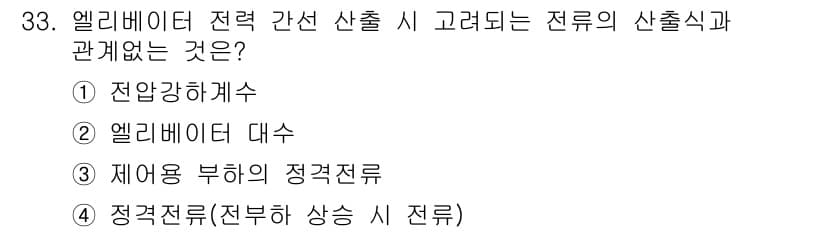 승강기산업기사 2019년 33번 - 정답과 핵심 포인트를 검수 중인 기출문제