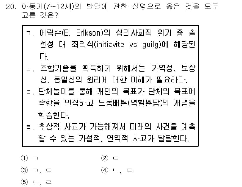 사회복지사_1급(1교시)(구) 2020년 20번 - 정답과 핵심 포인트를 검수 중인 기출문제