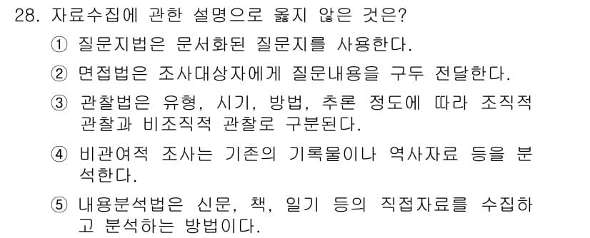 사회복지사_1급(1교시) 2020년 28번 - 정답과 핵심 포인트를 검수 중인 기출문제