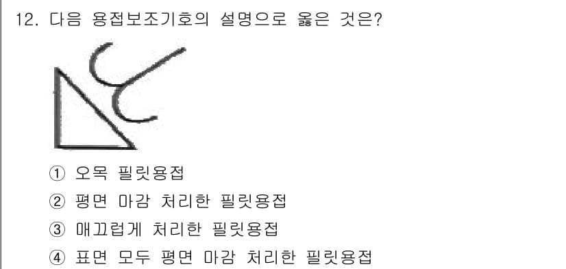 용접산업기사 2019년 12번 - 정답과 핵심 포인트를 검수 중인 기출문제