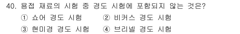 용접산업기사 2019년 40번 - 정답과 핵심 포인트를 검수 중인 기출문제
