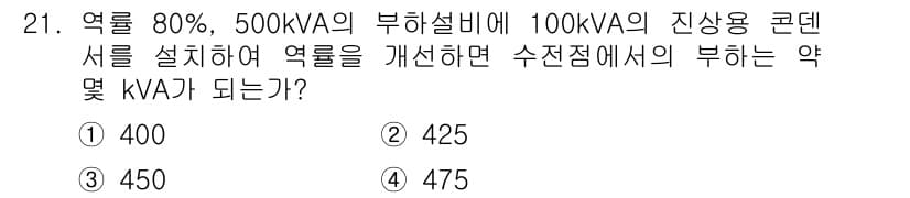 전기기사_필기 2019년 21번 - 정답과 핵심 포인트를 검수 중인 기출문제