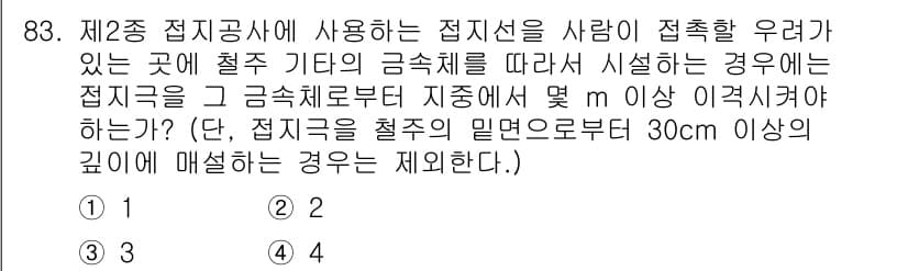 전기산업기사 2019년 83번 - 정답과 핵심 포인트를 검수 중인 기출문제