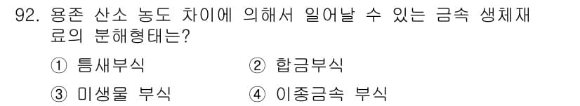 의공기사 2019년 92번 - 정답과 핵심 포인트를 검수 중인 기출문제