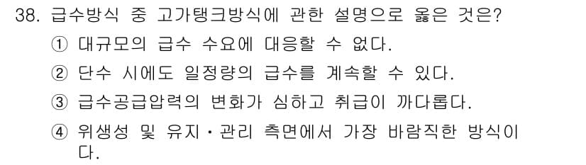 건축설비산업기사 2019년 38번 - 정답과 핵심 포인트를 검수 중인 기출문제