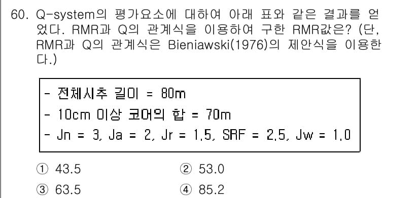 화약류관리기사 2019년 60번 - 정답과 핵심 포인트를 검수 중인 기출문제