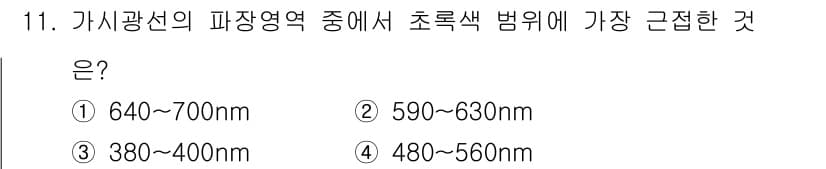 시각디자인산업기사 2019년 11번 - 정답과 핵심 포인트를 검수 중인 기출문제