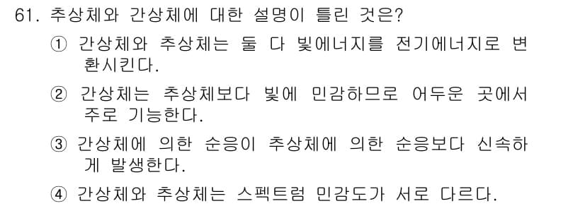 컬러리스트기사 2019년 61번 - 정답과 핵심 포인트를 검수 중인 기출문제