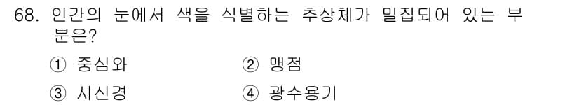 컬러리스트기사 2019년 68번 - 정답과 핵심 포인트를 검수 중인 기출문제