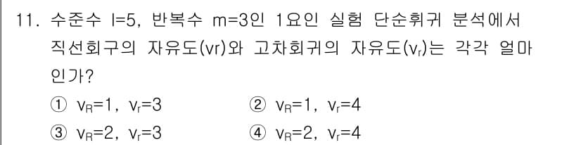품질경영기사 2019년 11번 - 정답과 핵심 포인트를 검수 중인 기출문제