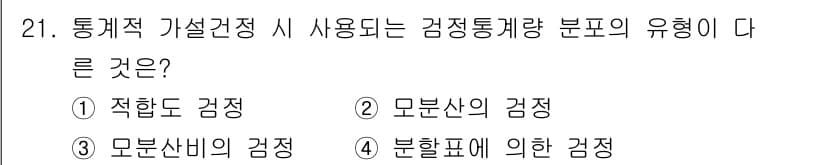 품질경영기사 2019년 21번 - 정답과 핵심 포인트를 검수 중인 기출문제