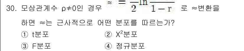 품질경영기사 2019년 30번 - 정답과 핵심 포인트를 검수 중인 기출문제