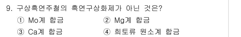 자기비파괴검사산업기사(구) 2019년 9번 - 정답과 핵심 포인트를 검수 중인 기출문제