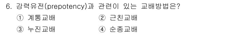 축산산업기사 2019년 6번 - 정답과 핵심 포인트를 검수 중인 기출문제