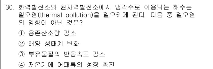 해양조사산업기사 2015년 30번 - 정답과 핵심 포인트를 검수 중인 기출문제