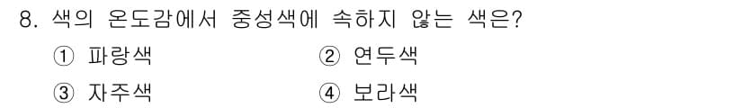 인쇄기능사 2016년 8번 - 정답과 핵심 포인트를 검수 중인 기출문제