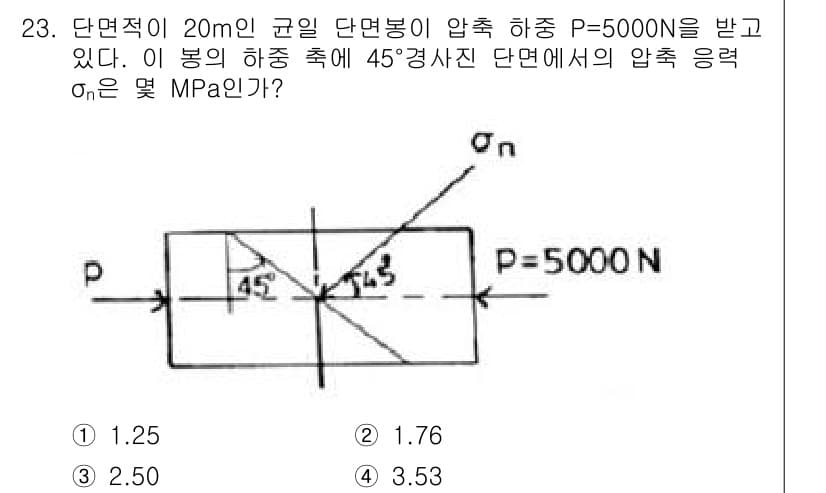 건설기계설비산업기사 2017년 23번 - 정답과 핵심 포인트를 검수 중인 기출문제