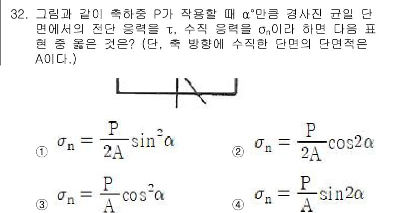 건설기계설비산업기사 2019년 32번 - 정답과 핵심 포인트를 검수 중인 기출문제