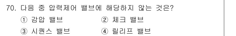 건설기계설비산업기사 2019년 70번 - 정답과 핵심 포인트를 검수 중인 기출문제