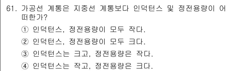 전기철도기사 2019년 61번 - 정답과 핵심 포인트를 검수 중인 기출문제