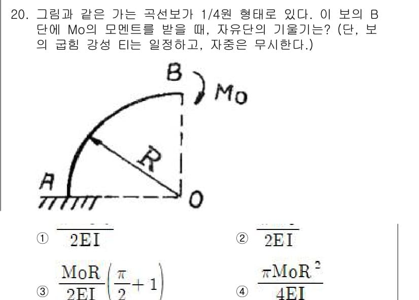기계설계기사 2015년 20번 - 정답과 핵심 포인트를 검수 중인 기출문제