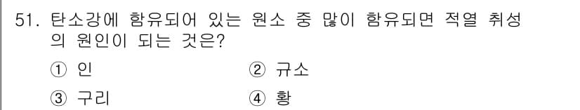 기계설계기사 2015년 51번 - 정답과 핵심 포인트를 검수 중인 기출문제