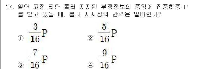 기계설계기사 2016년 17번 - 정답과 핵심 포인트를 검수 중인 기출문제