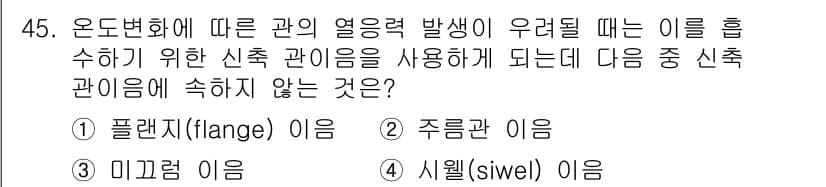 기계설계기사 2016년 45번 - 정답과 핵심 포인트를 검수 중인 기출문제