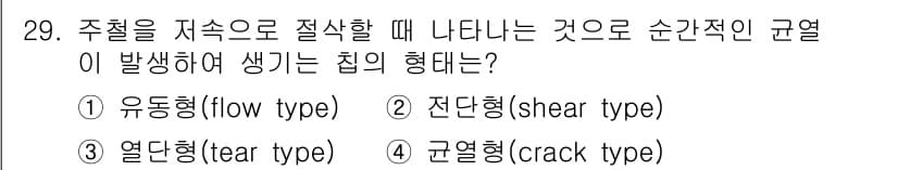 기계설계기사 2017년 29번 - 정답과 핵심 포인트를 검수 중인 기출문제