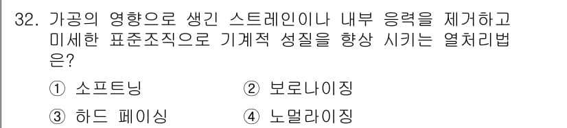 기계설계기사 2017년 32번 - 정답과 핵심 포인트를 검수 중인 기출문제