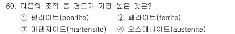 기계설계기사 2019년 60번 - 정답과 핵심 포인트를 검수 중인 기출문제